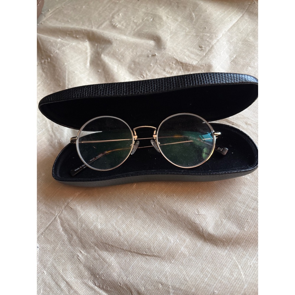 RFLKT Jonah Eyewear Unisex 51-20-145 Gold Tortoise Titanium Round